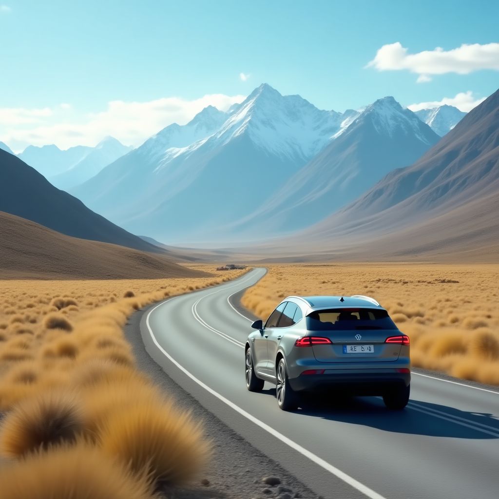 Cliente realizando una prueba de manejo de vehículo eléctrico